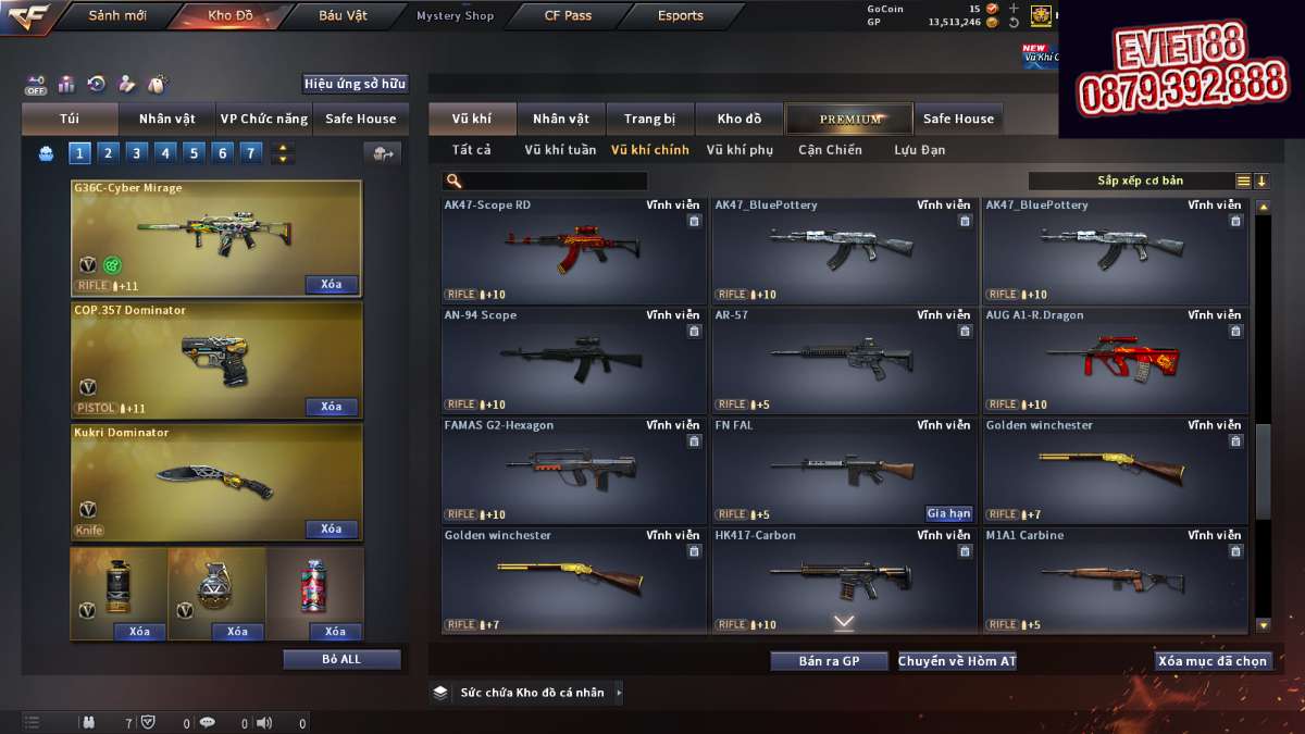 shop acc cf uy tin gia re